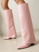 Botas vaqueras de tacón alto y punta puntiaguda