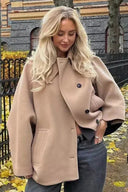 Quiet Luxury Asymmetric Cape Coat