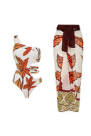 Ensemble de maillots de bain à motif érable, trio