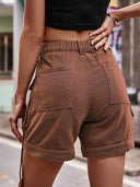 Shorts cargo en denim style américain