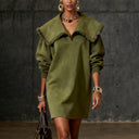 Women's Western Retro Style Autumn And Winter New Suede Dress