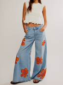 Palisades Jeans mit weitem Bein