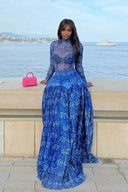 Lily mesh maxi-kjole