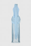 Vestido largo maxi Nova con lazo en la espalda y tirantes halter