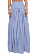 Blue Bar Skirt Set